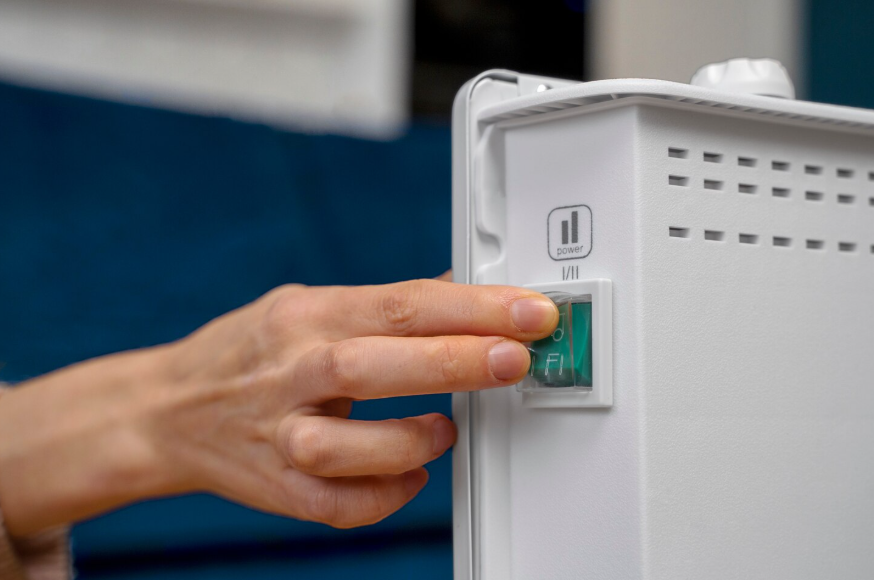 Turning on unit during tankless water heater upgrade for efficient on-demand hot water